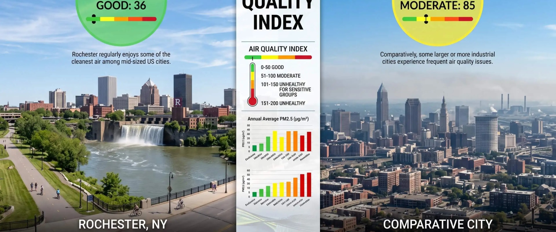 Does Rochester NY Have Good Air Quality Compared With Other Cities?